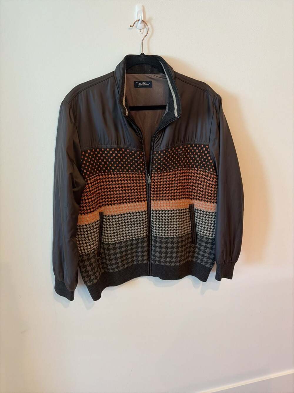Jack Nicklaus Men's Full Zip Knit and Nylon Bomber Jacket